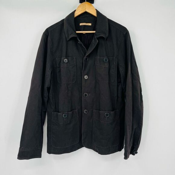 John Varvatos Black Military Jacket - Picture 1 of 8